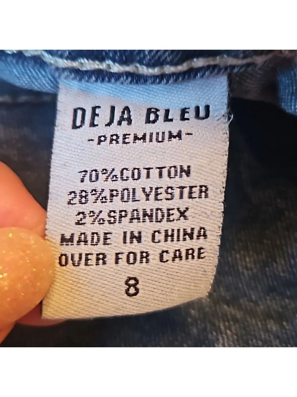 DEJA BLEU Premium Butf Lift Jeans Skinny High Waist 8 EUC